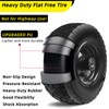 Kavedodu 12'' Flat Free Tires Rubber Replacement Solid Tire, 2.1"