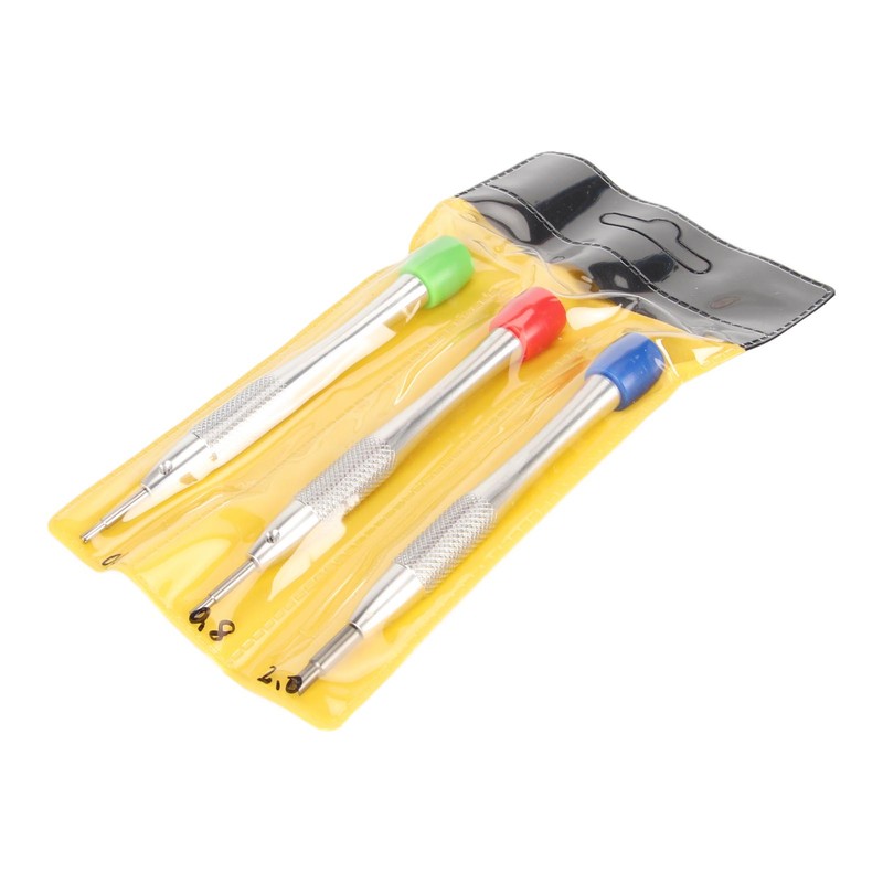 3pcs Watch Screwdriver Set Movement Stud Balance Watches Repair Tool