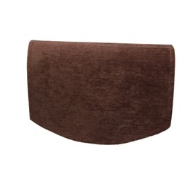 Classic Home Store Chenille Single Chair Back Plain Soft Touch Antimacassar Sofa Furniture Cover (Brown)