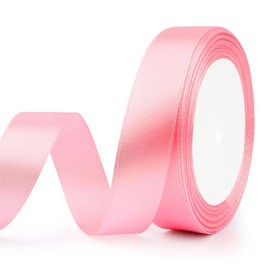 ldyllicStyle Pink Satin Ribbon, 20mm X 22m 1 Roll, Multiple Occasions, Wedding, Birthday, Valentine's Day, Graduation, Christmas