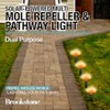 Brookstone Solar-Powered Mole Repeller & Pathway Light – Dual-Purpose Sonic