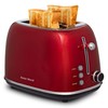 Roter Mond 2 Slice Toaster Retro Stainless Steel with Bagel,