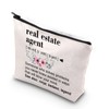 TSOTMO Real Estate Agent Gift Funny Closing Gift Zipper Pouch