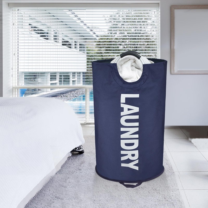 Maxsilan 125L X-Large Laundry Basket, Freestanding Tall Clothes Hamper, Collapsible