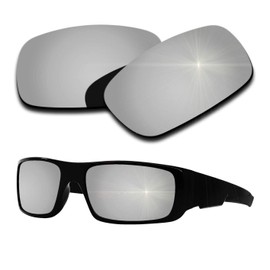 Polarized Replacement Lenses for Oakley Crankshaft Sunglasses - Silver Mirrored Coating