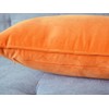 Lutanky Pack of 2 Velvet Cushion Covers Orange Decorative Rectangle