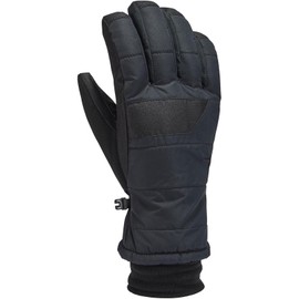 Kombi Men's Hustle Warm Durable Insulated Waterproof Breathable Outdoor Winter Sports Gloves w/Touch-Sensitive Robo-Grip Palm, Black, X-Large