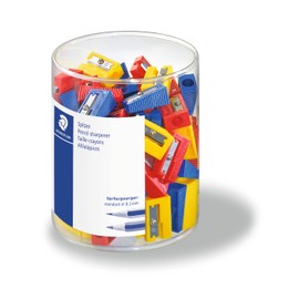 Staedtler 51050KP100 Sharpener for Pencil Holder Box Pack of 100 in Assorted Colours