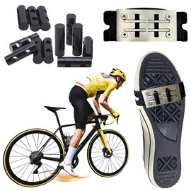 Bicycle Cycling Shoe Cover Sole Flint Friction Spark Boot Pad Sport Footwear Sliders Plate E-Bike Accessory Outdoor Tool (1*Shoe Cover + 8*Flint Pad)