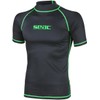 SEAC Men's Rash Guard T Black, Short Sleeve, Sun Protection