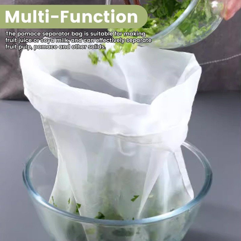 Pack of 8 Nylon Nut Milk Bags, Cheese Cloth Bags