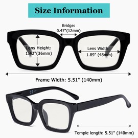 12 Pack Progressive Multifocus Reading Glasses Blue Light Blocking Women No Line Multifocal Readers +3.00