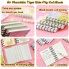 Rztxntp 4 Pack Cute Tiger A7 Side-Flip Spiral Notebooks Set