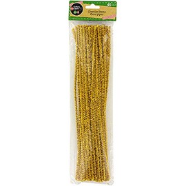 Chenille Stems Cure - Pipes Gold 45pc