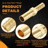 sourcing map 3pcs 6mm to 4mm Brass Hose Barb Fitting