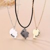 ZNTU Bff Necklace for 3 Friendship Necklaces Trio Best Friends