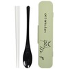 Ippinsha 41557-7 CAT'S Whiskers Cutlery Green Chopsticks Spoon Set