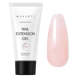 Makartt Builder Gel Nail Extension Gel, Poly Nail Gel, 50ML Nail Extension Gel for Technician Starter DIY Salon Design (Icing)