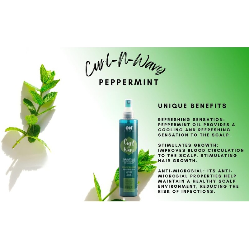 On Natural Curl and Wavy Curl Defining Conditioner & Detangler,