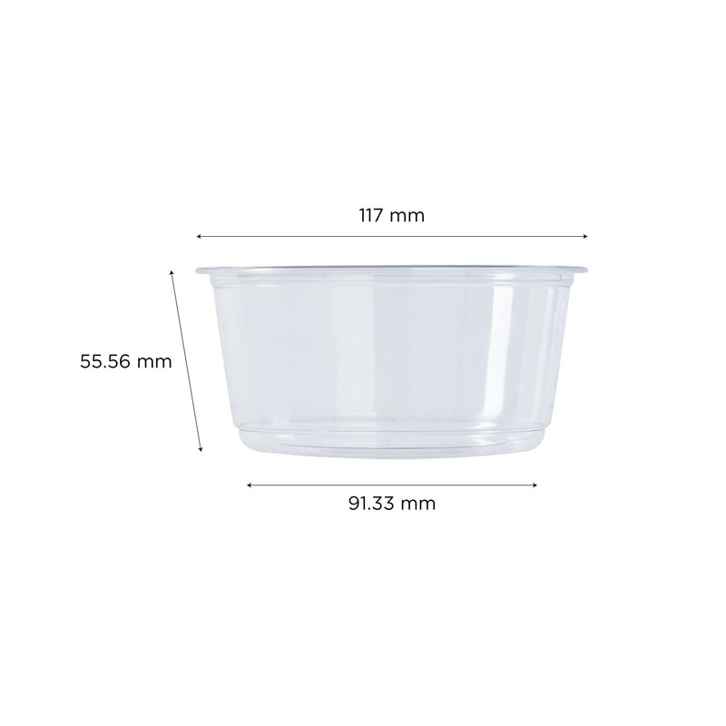 Karat 12oz PET Round Deli Container (117mm), FP-DC12-PET - 500