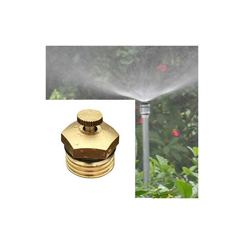 TOOLSTAR Brass Misting Nozzle, 1/2" DN15 Brass Irrigation Sprinkler Centrifugal