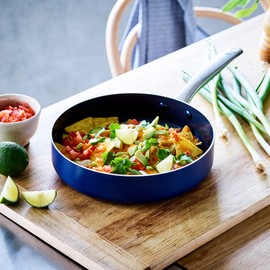 Blue Diamond Ceramic Non-stick Skillet Pan - Induction and Oven safe - 26 cm, Blue