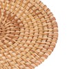 Round Woven Placemats, Natural Rattan Braid Table Mats, Hot Insulation