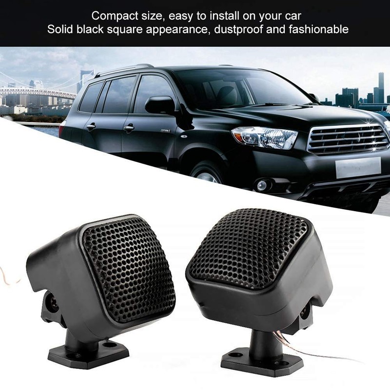 Aramox Audio Tweeter, 2 Pack, Car, Black, 500 Watt, 12