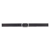 Vanzetti Women's Leather Belt 30 mm Double Buckle, black