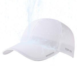 TOP-EX Cap, Men's, Large Size, Baseball Hat, Waterproof, Women's, Men's, Summer, Golf, Bicycle, Summer, Running, Climbing, Outdoors, UV Protection, Folding, Fishing, UV Hat, Rain Hat, White (strong