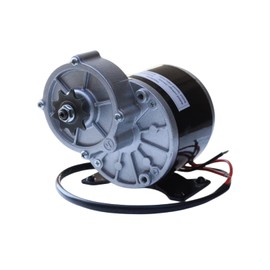 TRKIMAL 12/24 Volt DC 250W/350 Watt Gear Reduction Brushed Electric Motor with 9 Tooth Sprocket for E-Bike Mini Bikes Scooter (24V 350W)