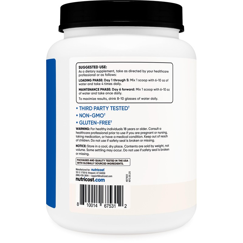 Nutricost Creatine Monohydrate Micronized Powder (1 KG) - Pure Creatine