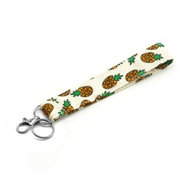Pineapple Gifts Lanyard ID Badge Holder Lanyards Lanyards for Women Lanyard Lanyard ID Holder Cotton Fabric Preschool Band Teacher Gift Colleague Gift for Her Boss (Orange)