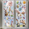 Easter Window Clings 106Pcs Extra Large Cute Bunny Easter Window