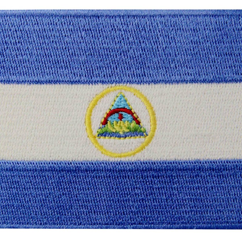 Nicaragua Flag Embroidered Patch Nicaraguan Iron On Sew On National