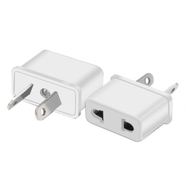 Strhowill (10Pcs) Australia Standard Travel Plug adapters,EU/US Socket to AU Plug,2 Hole sockets Conversion Applicable to Europe/Germany/America Plugs,AUS Plug (White)