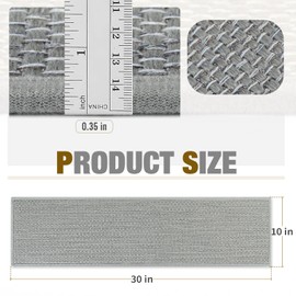 SMILOOL Stair Treads Non Slip for Wooden Steps Indoor 10" x 30" 15 Pack Extra Wide Stair Tread Carpet Stairs Runner, Step Pads with Reusable Adhesive for Dogs Kids Elders, Machine Washable, Light Grey