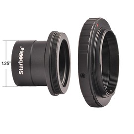 Starboosa 1.25" T Adapter & T2 Ring for Nikon DSLR – Telescope Photo Adapter for Prime Focus Astrophotography