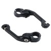TCMT Matte Black 1 1/4" Adjustable Highway Long Angled Foot