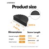 JIASENBAO 5 Pack Black Cabinet Pulls 3" Hole Center Cup