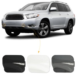 CZShiYue Car Front Bumper Tow Hook Cover Cap Towing Eye Fit for Toyota Highlander 2008 2009 2010 Trailer Cover 52128-0E030 52127-0E030 (Black, Left Driver Side)