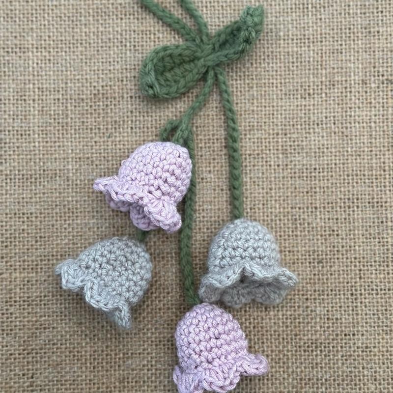 Crochet Car Accessory - Color/ Item: Red Cherry