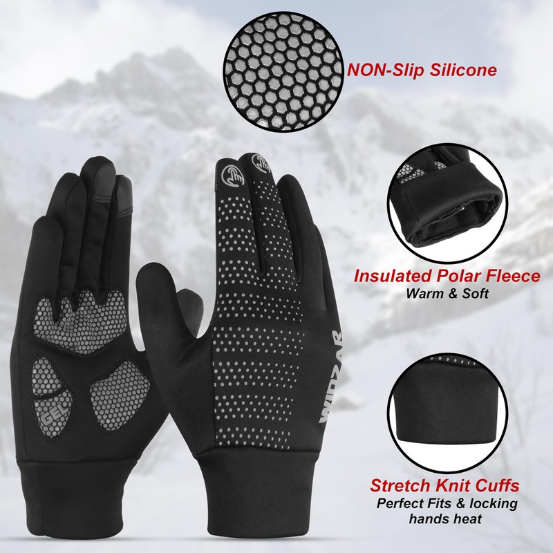 WIDZAR Winter Gloves for Men and Women Cycling, Biking, Hiking,