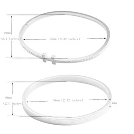 AIKESIWAI Roman Numeral Series Glossy Roman Numeral Bracelet, Fashion Bracelet for Men and Women, Gold, silver, rose gold, three-color stainless steel bracelet (2 Pcs Womens Style Ⅰ-S)