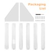 FFowcye Acrylic Nail Polish Organizer Rack, 6 Tier Holder Stand,