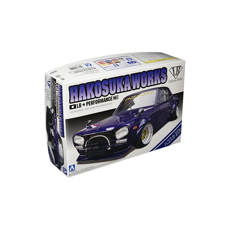 Aoshima LB Works Hakosuka 2Dr 1:24 Scale Model Kit