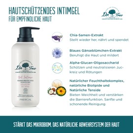 Dr. Tree Hypoallergenic, Dermo Protective Intimate Gel, Organic Hygiene and Moisturising, Strengthens the Skin Microbiome, Restores Flora, Eliminates Odour and Relieves Itching 400 ml