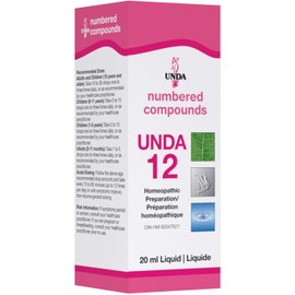 UNDA - UNDA 12 - Numbered Compounds - Homeopathic Preparation - 20 ml Liquid