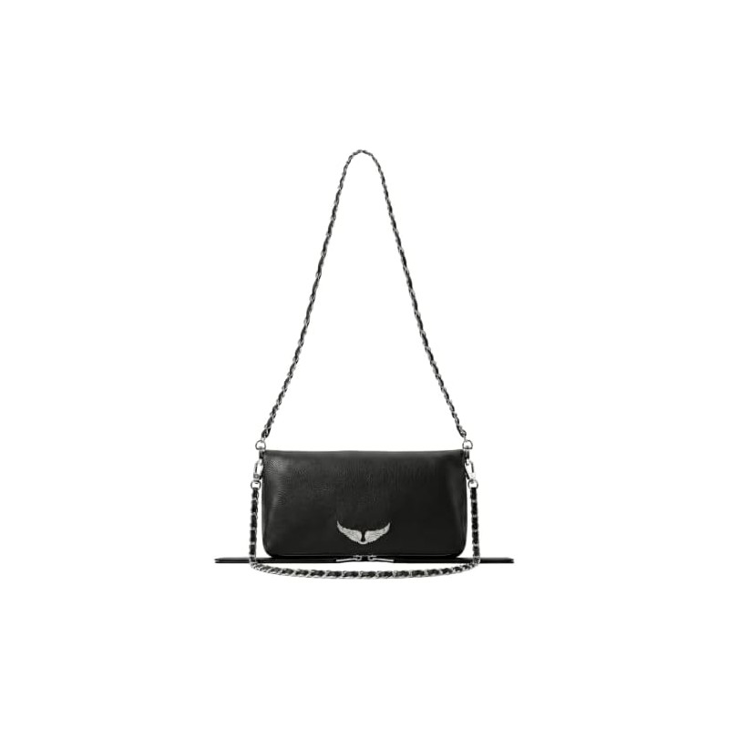 Bolso bandolera de piel para mujer, Bolso cruzado para mujer