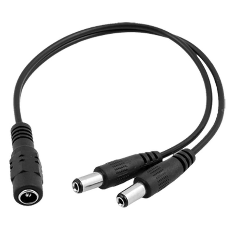 BronaGrand 2pcs DC Power 1 Female to 2 Male 5.1mm